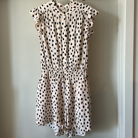 Kate Spade New York Leopard Dot Crepe Romper Size 4 - Picture 7 of 9
